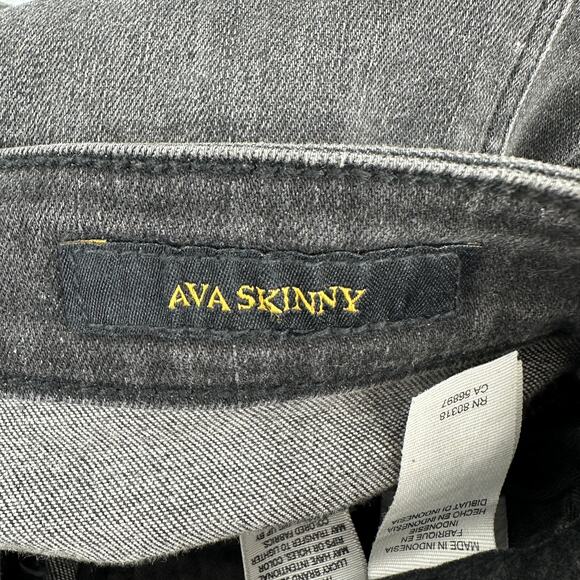 Lucky Brand Jeans Mid Rise Ava Skinny Black Wash Womens Denim 4 / 27 - Picture 9 of 10